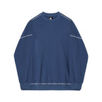 Crewneck Hoodie Men's Autumn Loose Design Sense Niche Solid Color Long-sleeved T-shirt Top