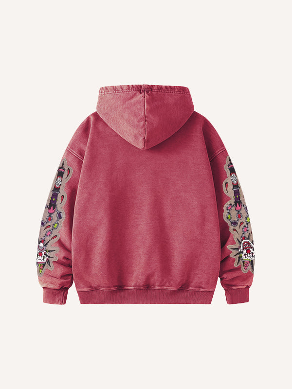Fashion Casual Printed Polyester Sweater