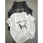 Spring New Round-Neck Casual Loose Womens T-Shirt