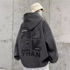 Oversized Fleece-Lined Heavyweight Hoodie From A Trendy American Brand Versatile And Stylish
