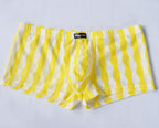 Howres Men Panties Translucent Low Waist Boxer Pants