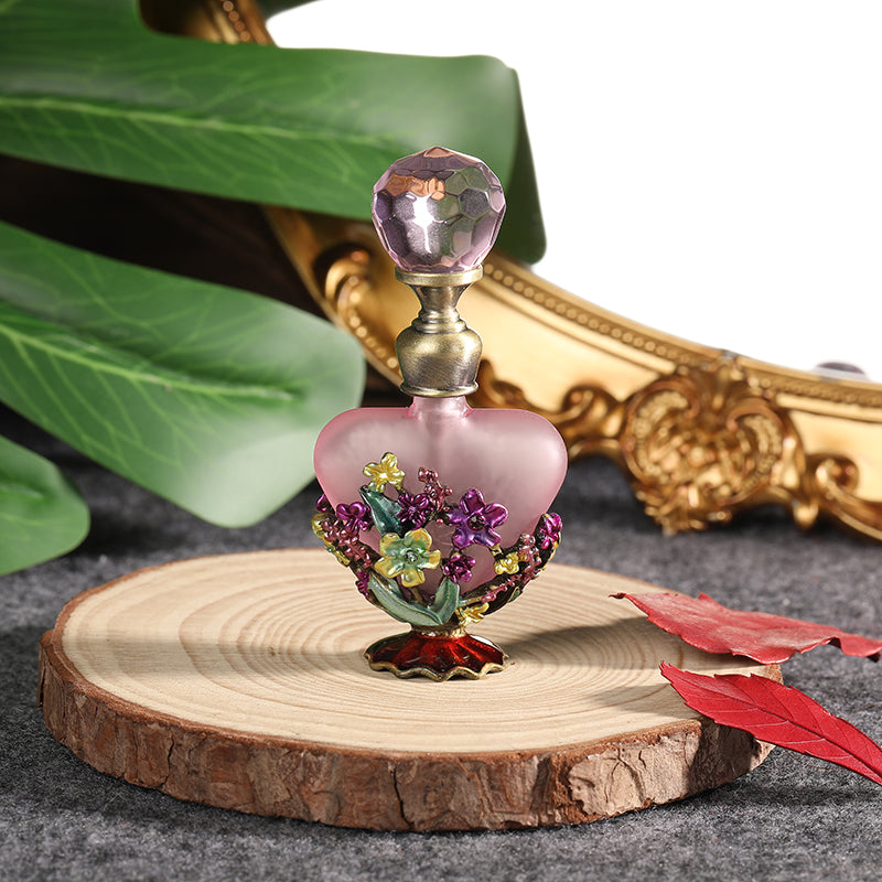 Luxury 5m Retro Fashion Alloy Perfume Glass Bottle
