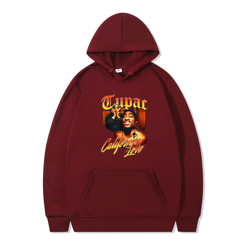 Printing Loose Men's And Women's Fleece Hooded Sweater