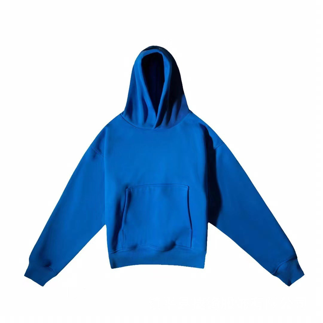 American Heavy Weight Hooded Double Solid Color Hoodie