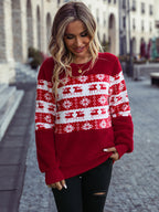 Women's Christmas Style Double-sided Velvet Casual Sweatshirt