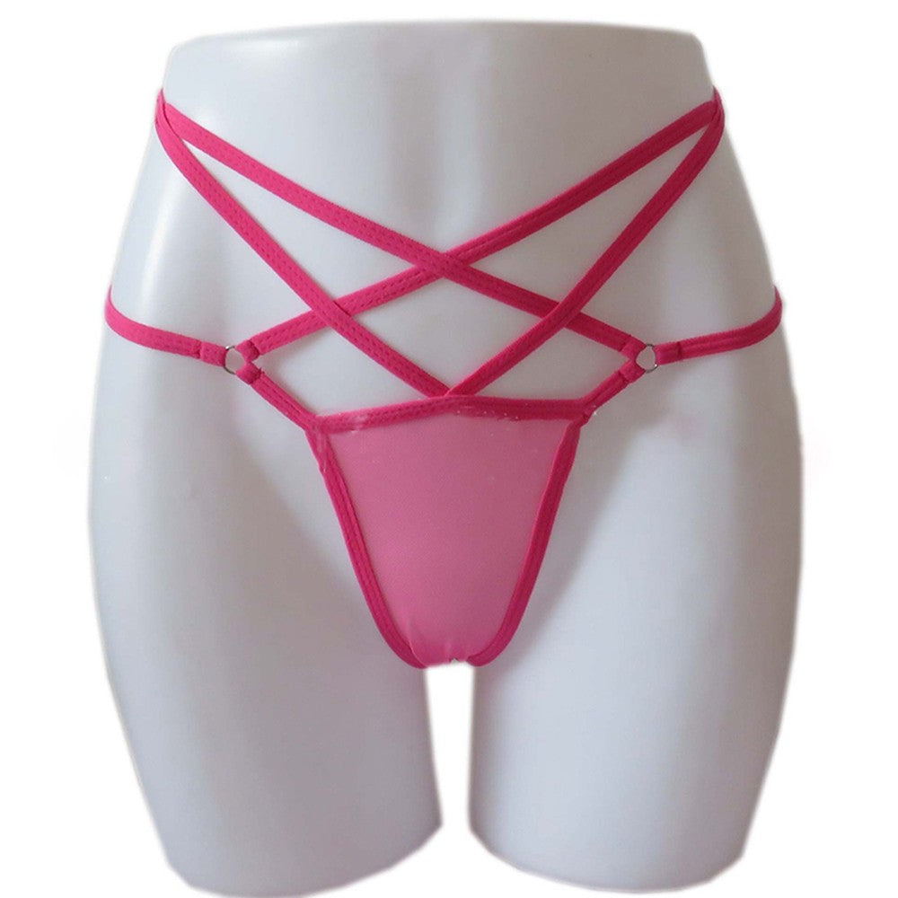 Women's Solid Color Spandex Sexy Panties Thong