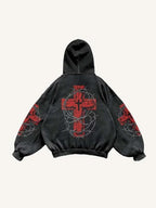 Fashion Casual Printed Polyester Sweater
