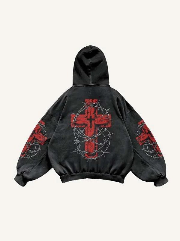 Fashion Casual Printed Polyester Sweater