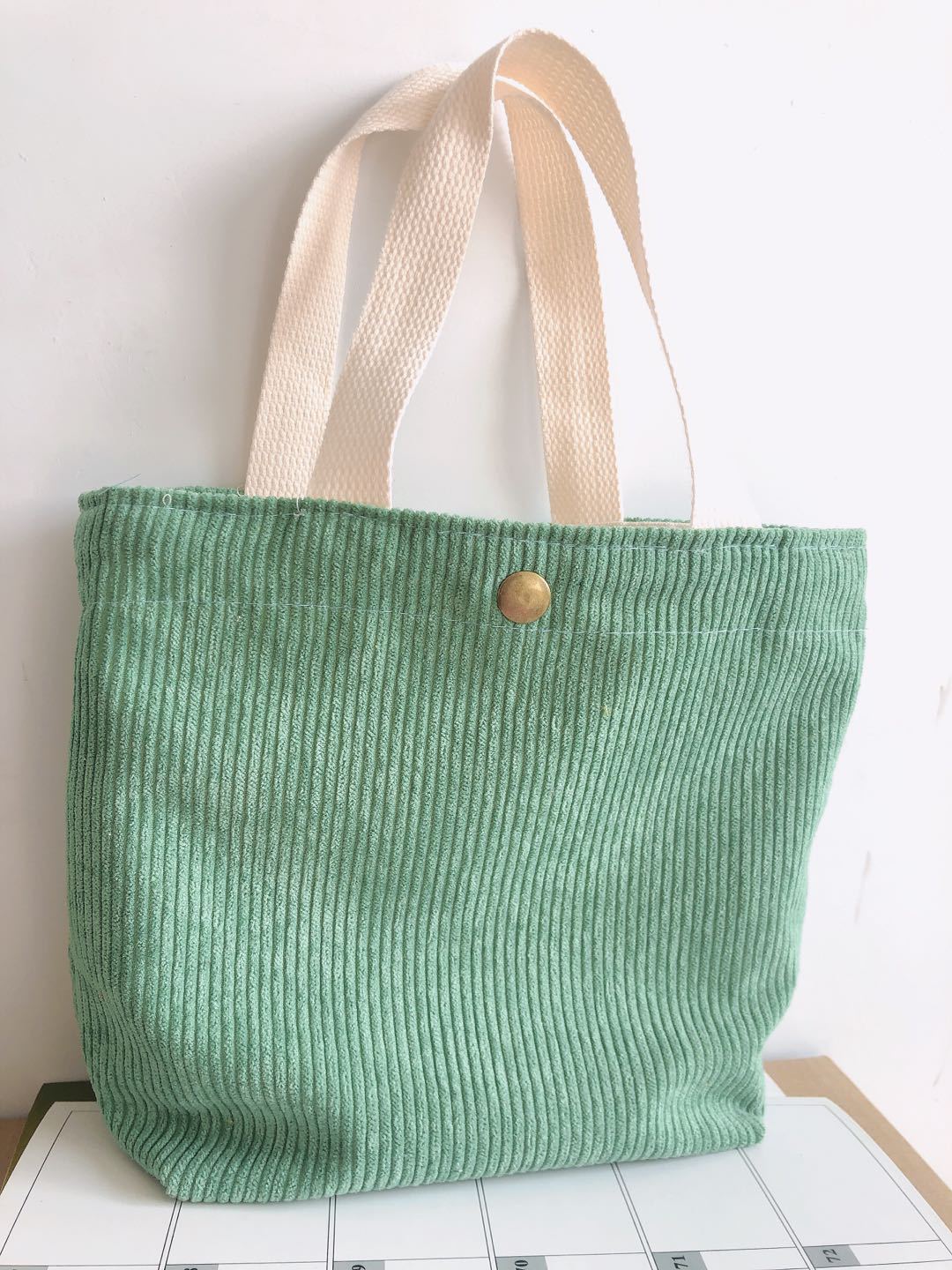 Corduroy Handbag Mini Bag Retro