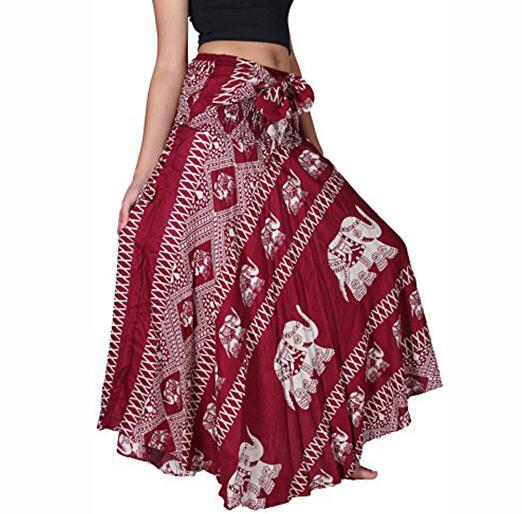 Comfortable Soft Cotton Linen Baroque Gothic Elephant Pant, lastic Waist Harem Wide Leg Pants Bloomers Trouser Deporte Fitness