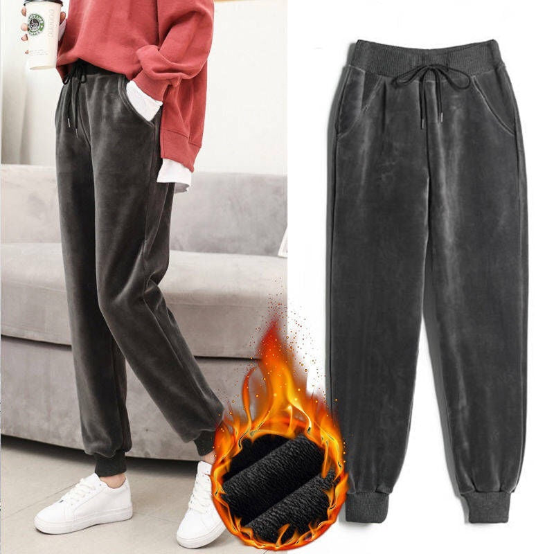 Slim Women Pant Winter Lambskin Cashmere Pants