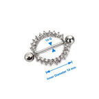 Punk style body piercing jewelry
