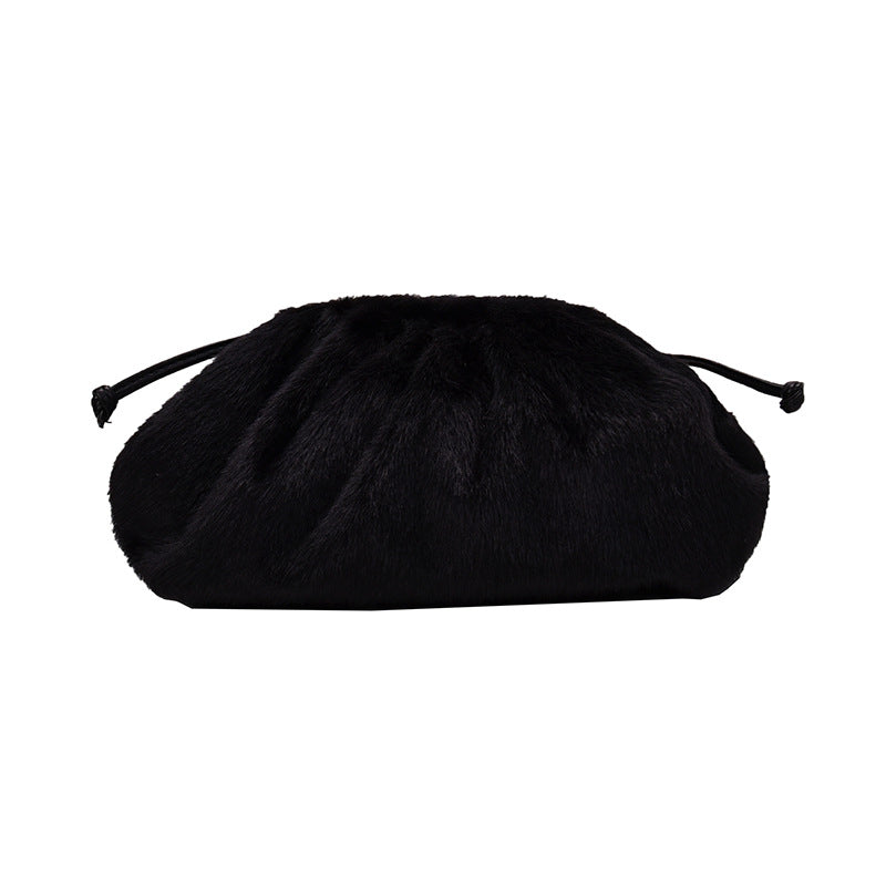 Draped handbag messenger bag
