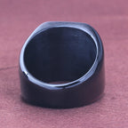 Beier new store 316L Stainless Steel ring top quality High Polished Signet Solid Biker Ring for men fashion Jewelry LLBR8-177R