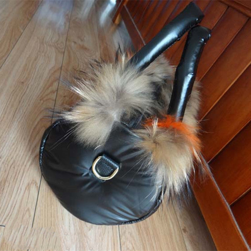 Down bag space cotton handbag
