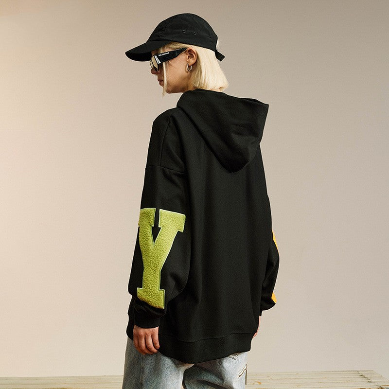 Loose Casual With Hooded Couple Sweatshirt