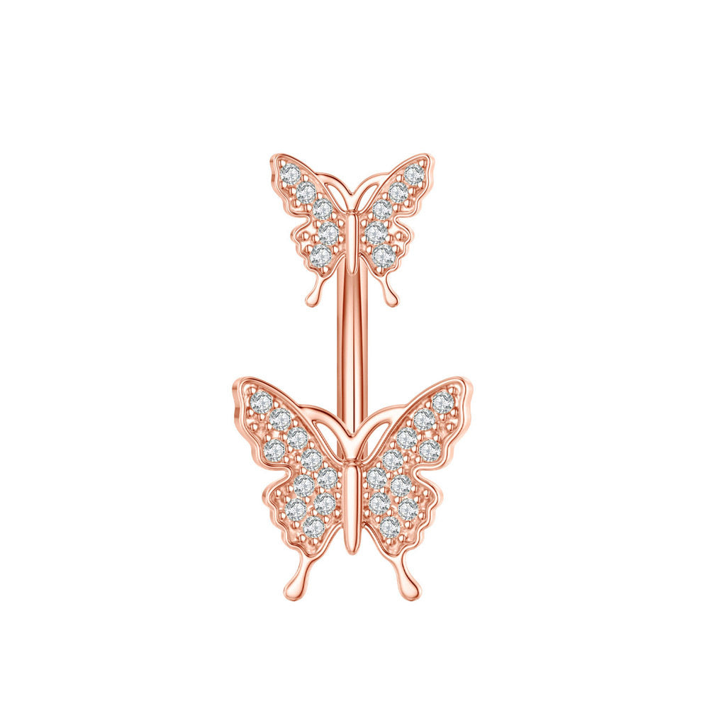 New Zircon Navel Stud Drop Oil Piercing Jewelry
