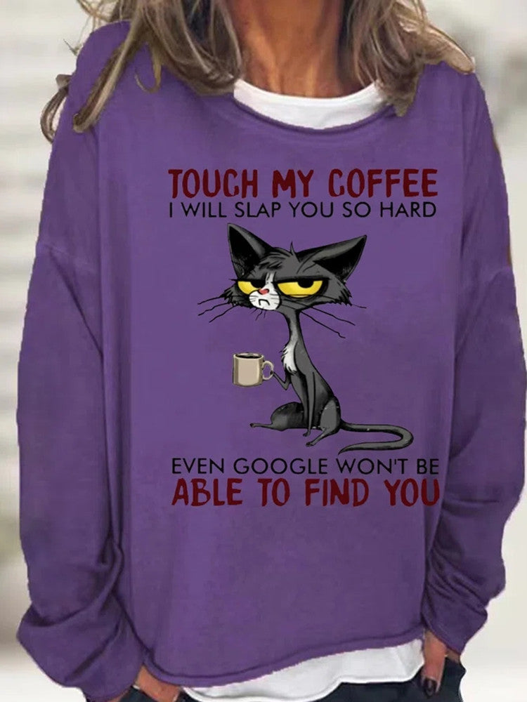 Fashionable Letter Print Loose Women's Sweater