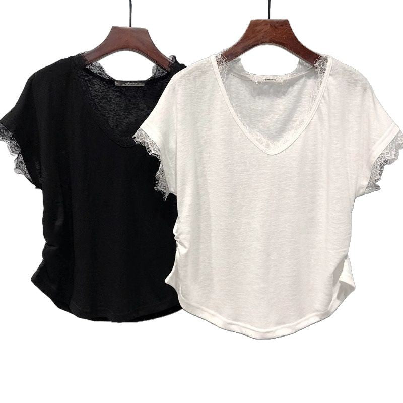 Summer Loose Slimming Korean-Style Base Shirt