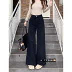 Black High Waisted Wide Leg Jeans