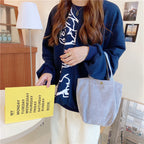 Corduroy Handbag Mini Bag Retro