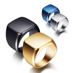 Beier new store 316L Stainless Steel ring top quality High Polished Signet Solid Biker Ring for men fashion Jewelry LLBR8-177R