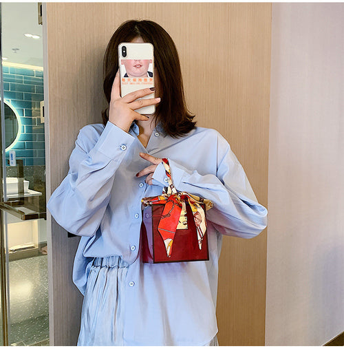 Acrylic Transparent Women's Bag, Open Bag, Handbag