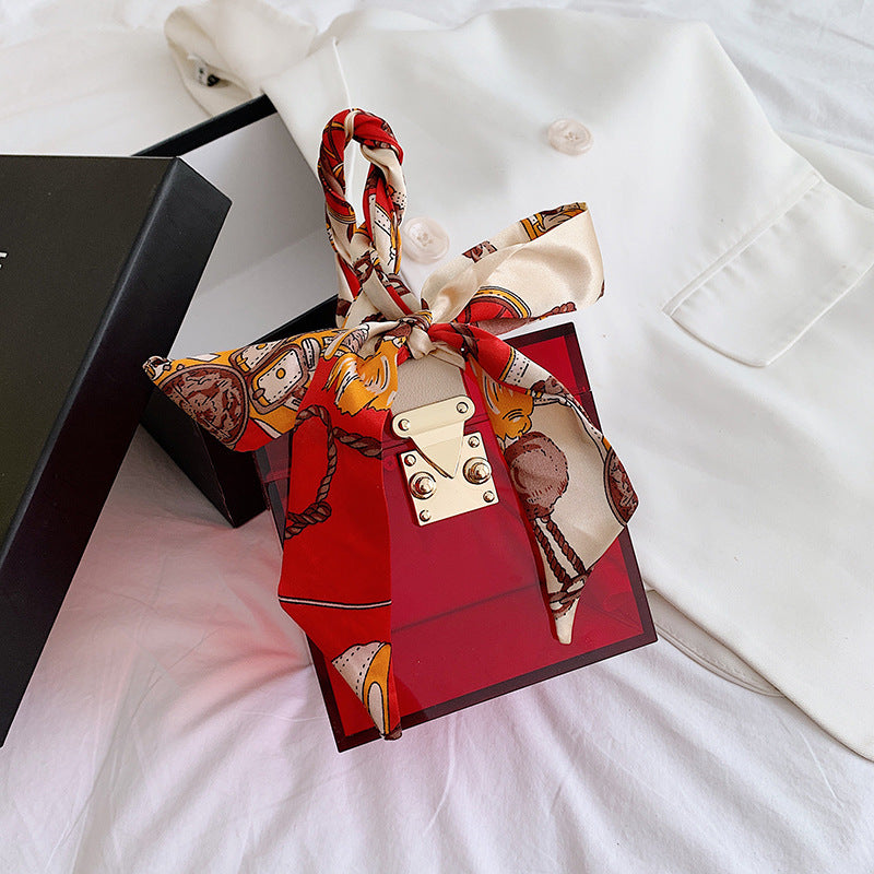 Acrylic Transparent Women's Bag, Open Bag, Handbag