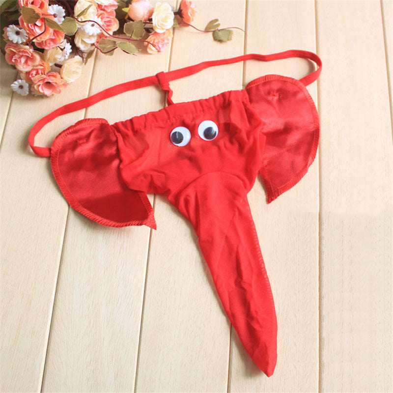 Men's Sexy Panties Elephant Cartoon Thong