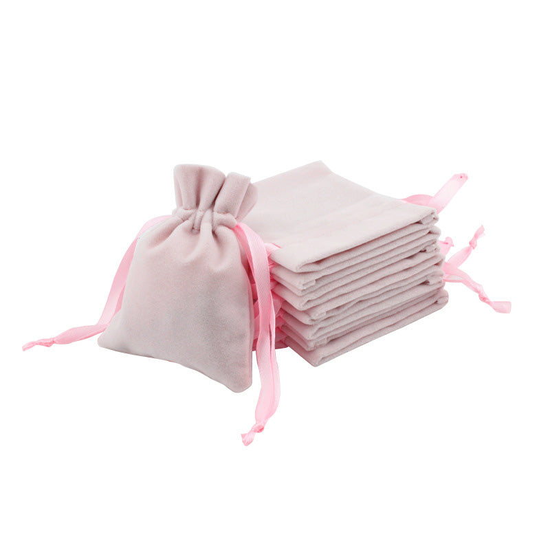 Jewelry Bag Plush Cloth Bag Jewelry Small Cloth Bag With Drawstring For Printing