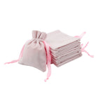 Jewelry Bag Plush Cloth Bag Jewelry Small Cloth Bag With Drawstring For Printing