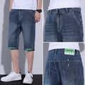 Straight Loose Casual Middle Pants Cropped Beach Pants Men