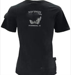 Women''s Steel Rose Crew Neck Short Sleeve T-shirt - Black