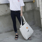 Embroidered canvas bag handbag