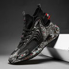 Men's Shoes Sports Shoes Coconut Casual High-top Plus Velvet Shoes Running Shoes