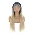 Wig Front Lace Chemical Fiber T Color Two-strand Braid Wig Set
