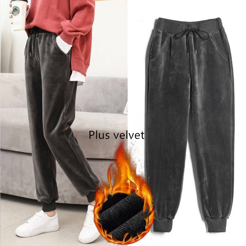 Slim Women Pant Winter Lambskin Cashmere Pants