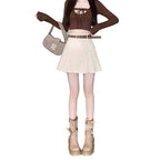Versatile Corduroy Skirt-Shorts For Women