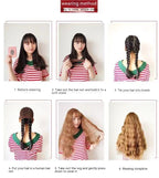 European And American Long Curly Wig Chemical Fiber Lace Wig Head Cover