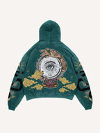 Fashion Casual Printed Polyester Sweater
