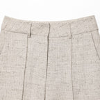 Fashionable, Versatile Structured Wide-leg Pants
