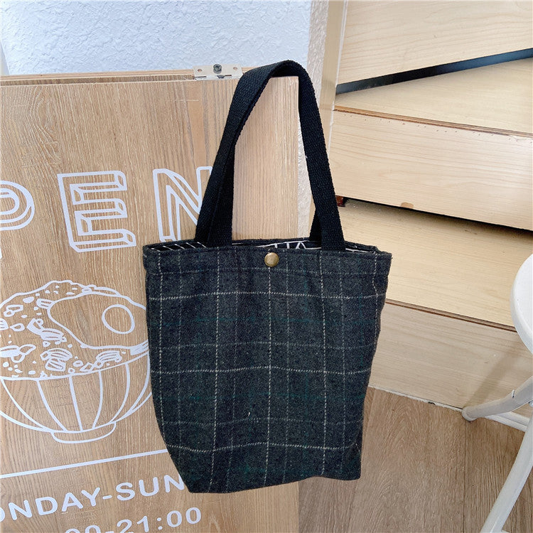 Corduroy Handbag Mini Bag Retro