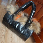 Down bag space cotton handbag