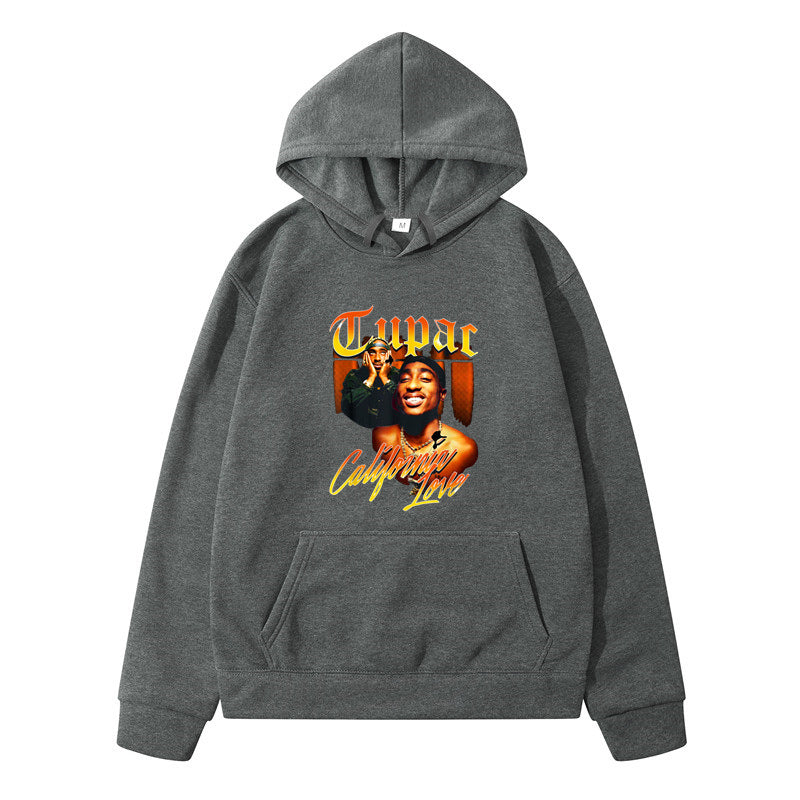 Printing Loose Men's And Women's Fleece Hooded Sweater