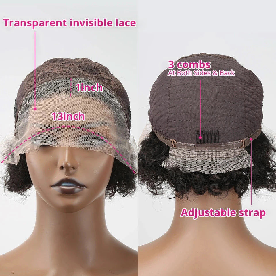 Daily Wear Black Wig Lace Hair Cover