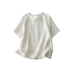 Artistic Retro Hollow-Out Back Casual Short-Sleeve