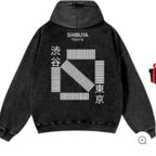 Pure Cotton Washed Vintage Hooded Sweatshirt With Double-layer Hood