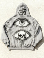 Fashion Casual Printed Polyester Sweater