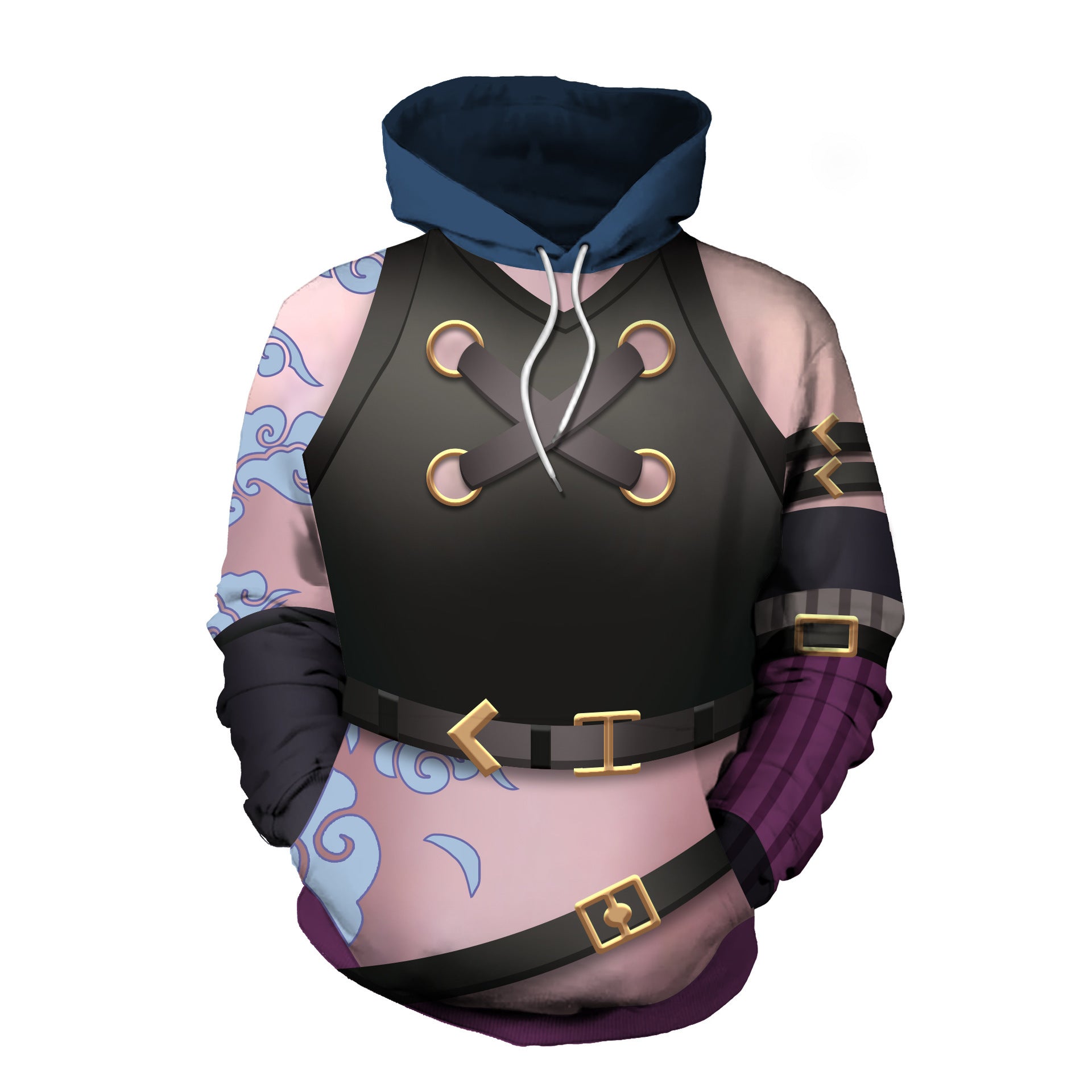 Men's And Women's Fashion Digital Print Hooded Sweatshirt