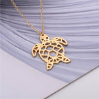 Popular Personality Jewelry Hollow Turtle Necklace